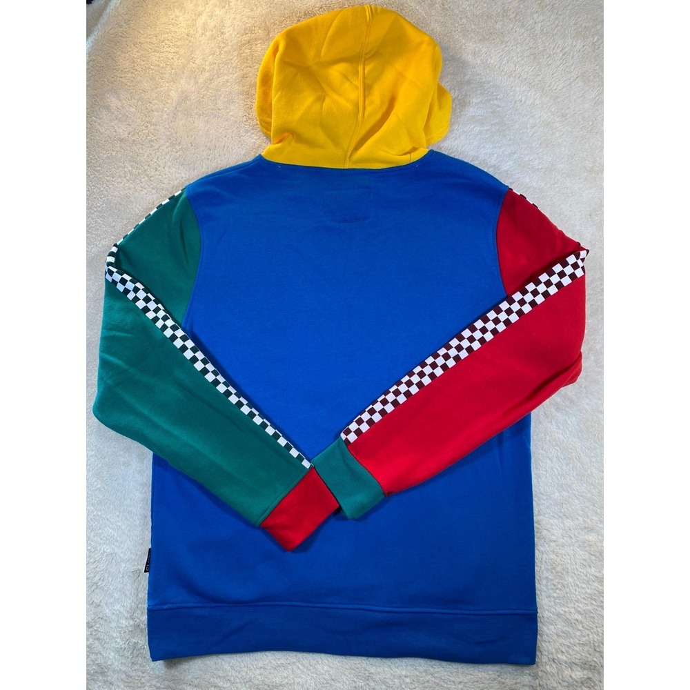 Brooklyn Cloth Legend Color Block Hoodie Sweatshirt Size L Blue Red Green Yellow - Picture 13 of 14
